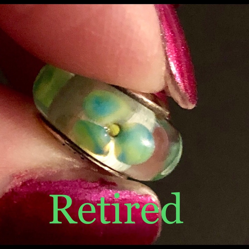 Retired Pandora glass charm